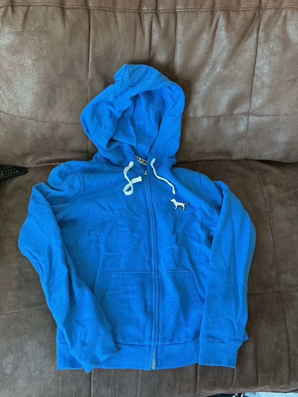 Victoria’s Secret PINK Royal Blue Full Zip Up Hoodie